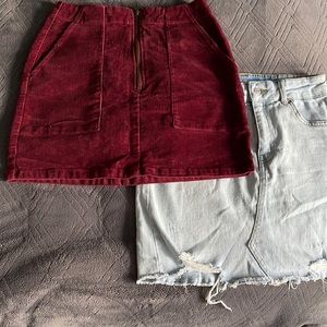 Wild Fable juniors mini skirts, set of 2